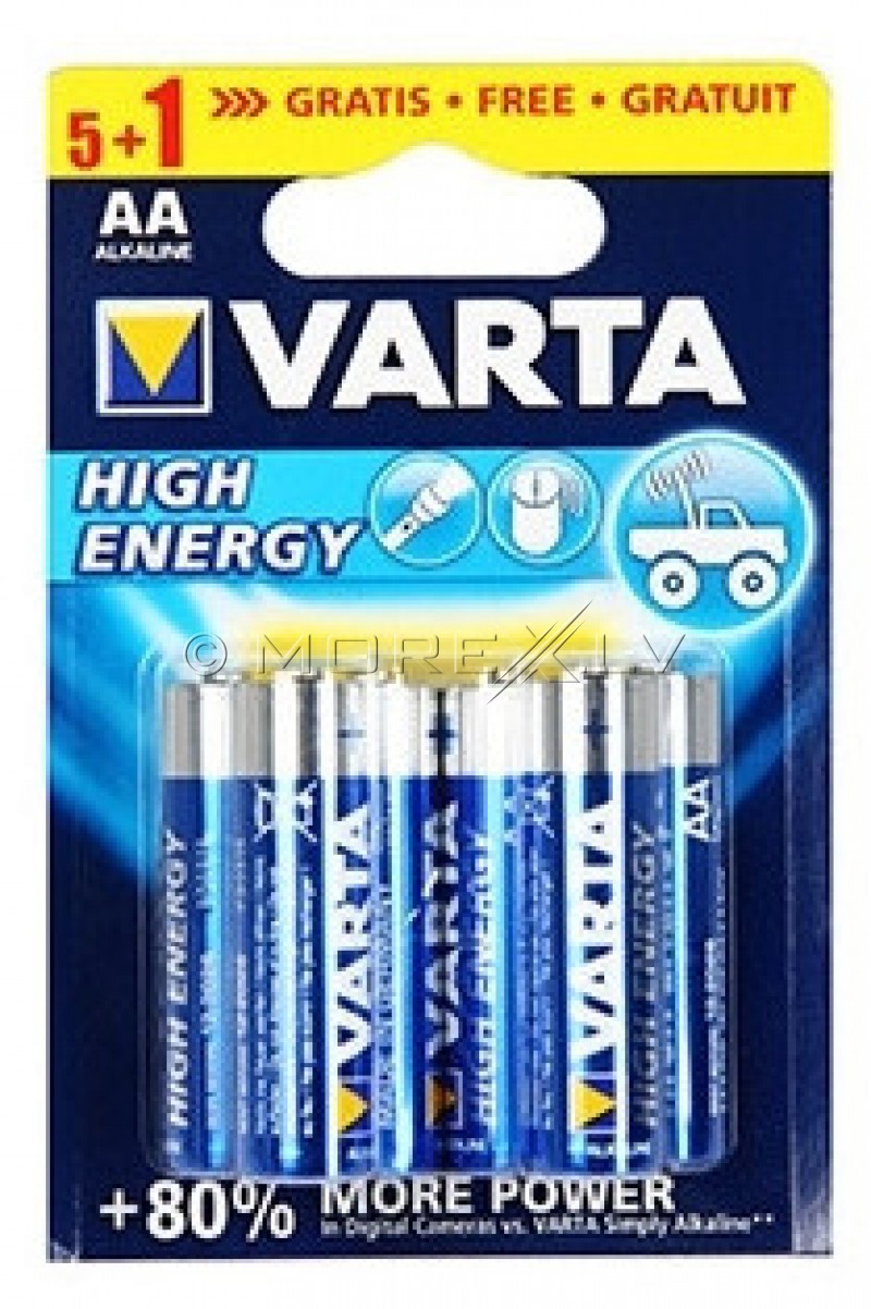 VARTA HIGH ENERGY 1,5V AA батарейка