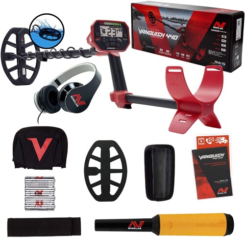 Metāla detektors Minelab Vanquish 440 + DĀVANA PRO-FIND 15