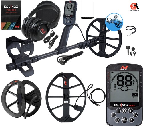 Metāla detektors Minelab EQUINOX 900 + EQX 15" + EQX 06" + EQX 11" Smart DD