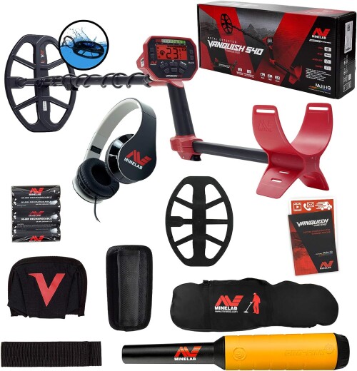 Metāla detektors Minelab Vanquish 540 + DĀVANA PRO-FIND 20, SOMA