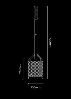 Speciālā lāpsta Extended Black Ada Sandscoop (Black) monētu un dārgumu meklēšanai