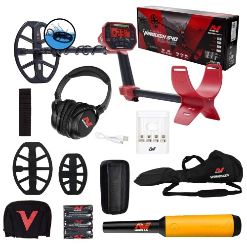 Metāla detektors Minelab Vanquish 540 Pro-Pack + DĀVANA PRO-FIND 20, SOMA