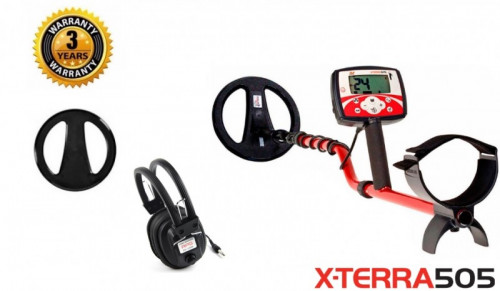 Minelab X-Terra 505 ar spoli 10.5" 7.5kHz DD + DĀVANA (3705-0111)